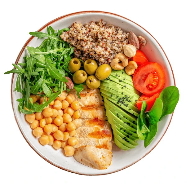 healthy-salad-plate-tomatoes-chickpeas-600nw-2427459441